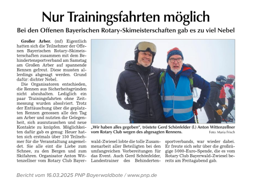 Bericht PNP 16.03.2025 Nur-Trainingsfahrten-moeglich
