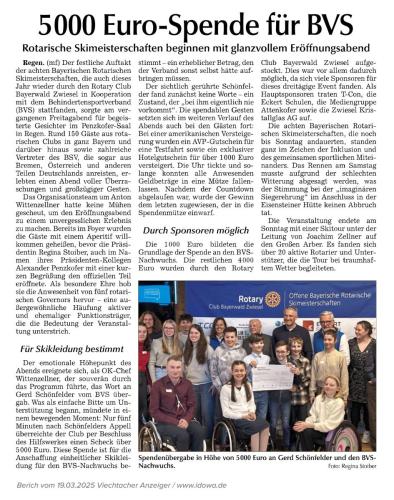 Bericht Viechtacher-Anzeiger 19.03.2025 5000-Euro-Spende-fuer-BVS