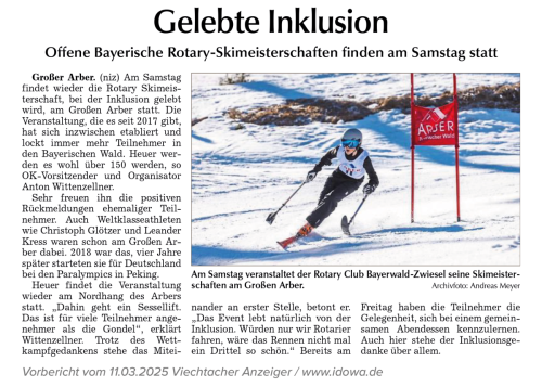 Vorbericht Viechtacher-Anzeiger 11.03.2025 Gelebte-Inklusion